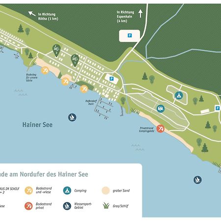 Haus Im Schilf 1 - Ferienwohnungen Am Hainer See Bei Leipzig Neukieritzsch Dış mekan fotoğraf